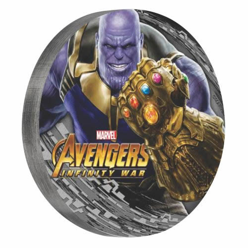 Perth-Mint-New-Release:-Marvel-Avengers-Infinity-War-Thanos-2018-2oz-Antiqued-Silver-Coin